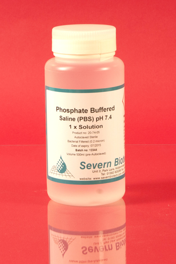 Phosphate Buffered Saline (PBS) 500mL - Cell Culture Buffer Solution Sterile